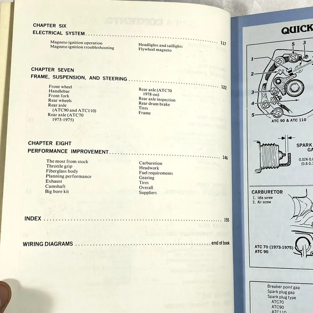 Clymer Honda ATC70 110 Single 1970-1979 Service Repair Manual Three Wheeler M322